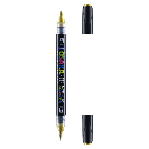 Picture of JUNIOR ACRYLIC MARKER DUAL 1.2MM GOLD